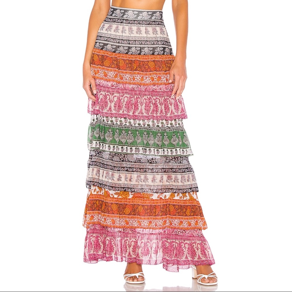 Zimmermann Amari Tiered Skirt